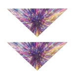 Colorful Hyperspace Print Dog Bandana