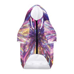 Colorful Hyperspace Print Dog Zip Up Hoodie