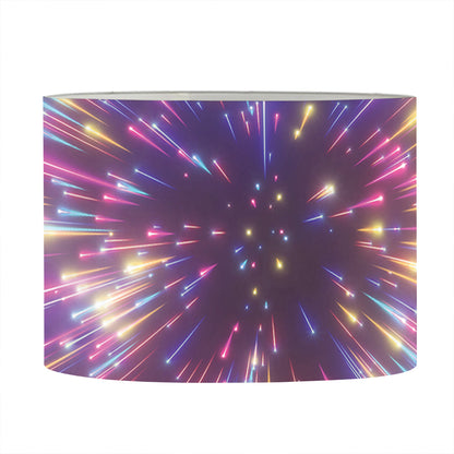 Colorful Hyperspace Print Drum Lamp Shade