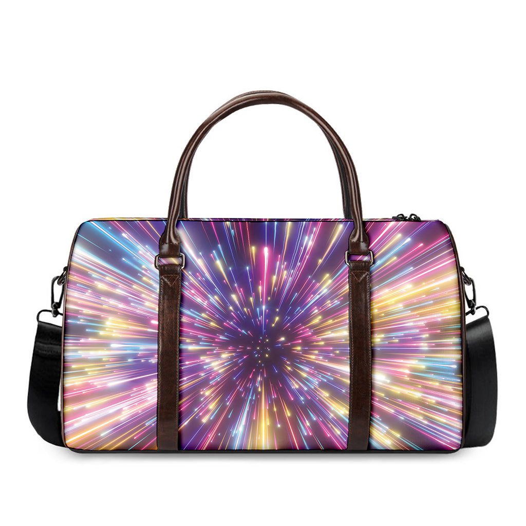 Colorful Hyperspace Print Duffle Bag