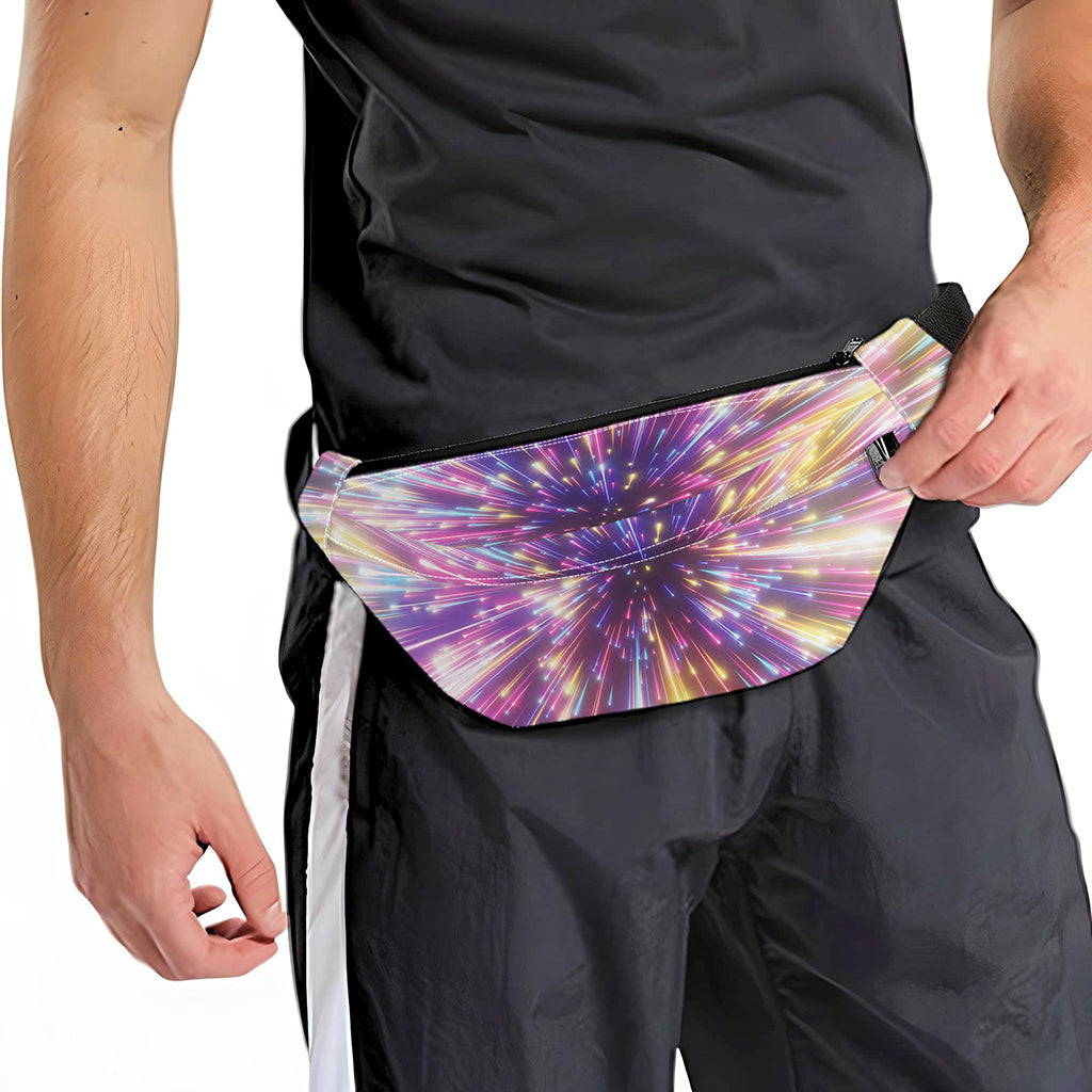 Colorful Hyperspace Print Fanny Pack