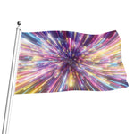 Colorful Hyperspace Print Flag