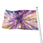Colorful Hyperspace Print Flag