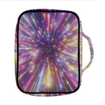 Colorful Hyperspace Print Front Pocket Bible Bag