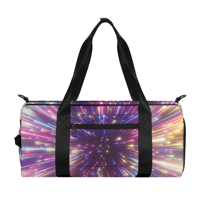 Colorful Hyperspace Print Gym Bag