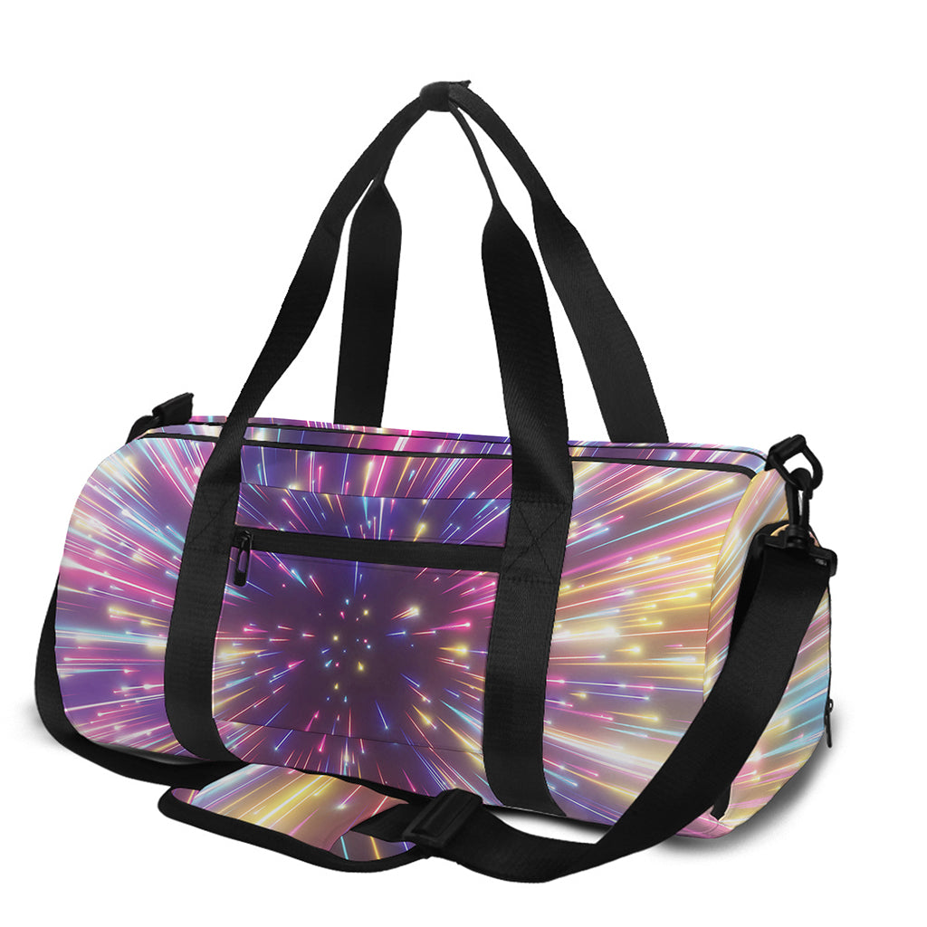 Colorful Hyperspace Print Gym Bag