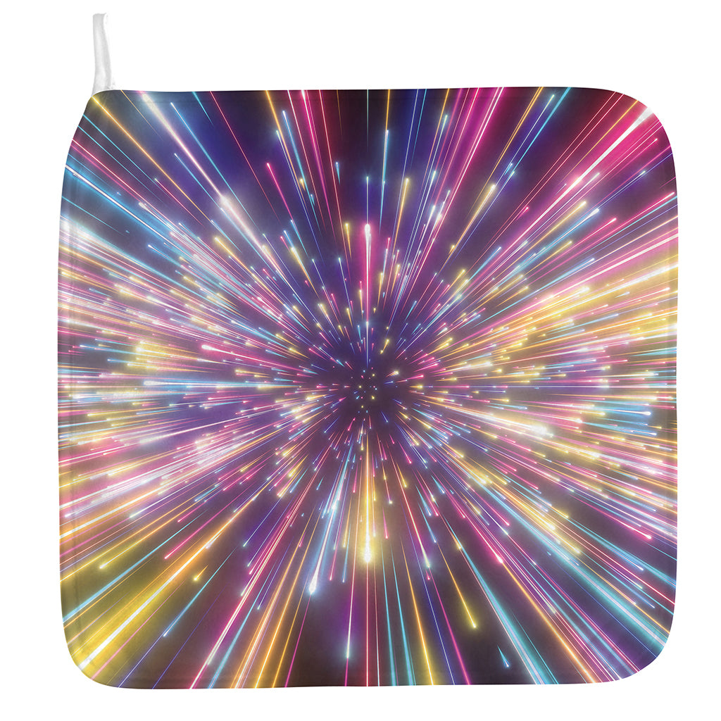 Colorful Hyperspace Print Hand Towel
