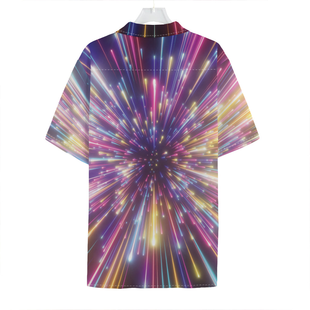 Colorful Hyperspace Print Hawaiian Shirt