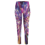 Colorful Hyperspace Print High-Waisted Pocket Leggings