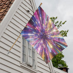 Colorful Hyperspace Print House Flag