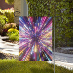 Colorful Hyperspace Print House Flag