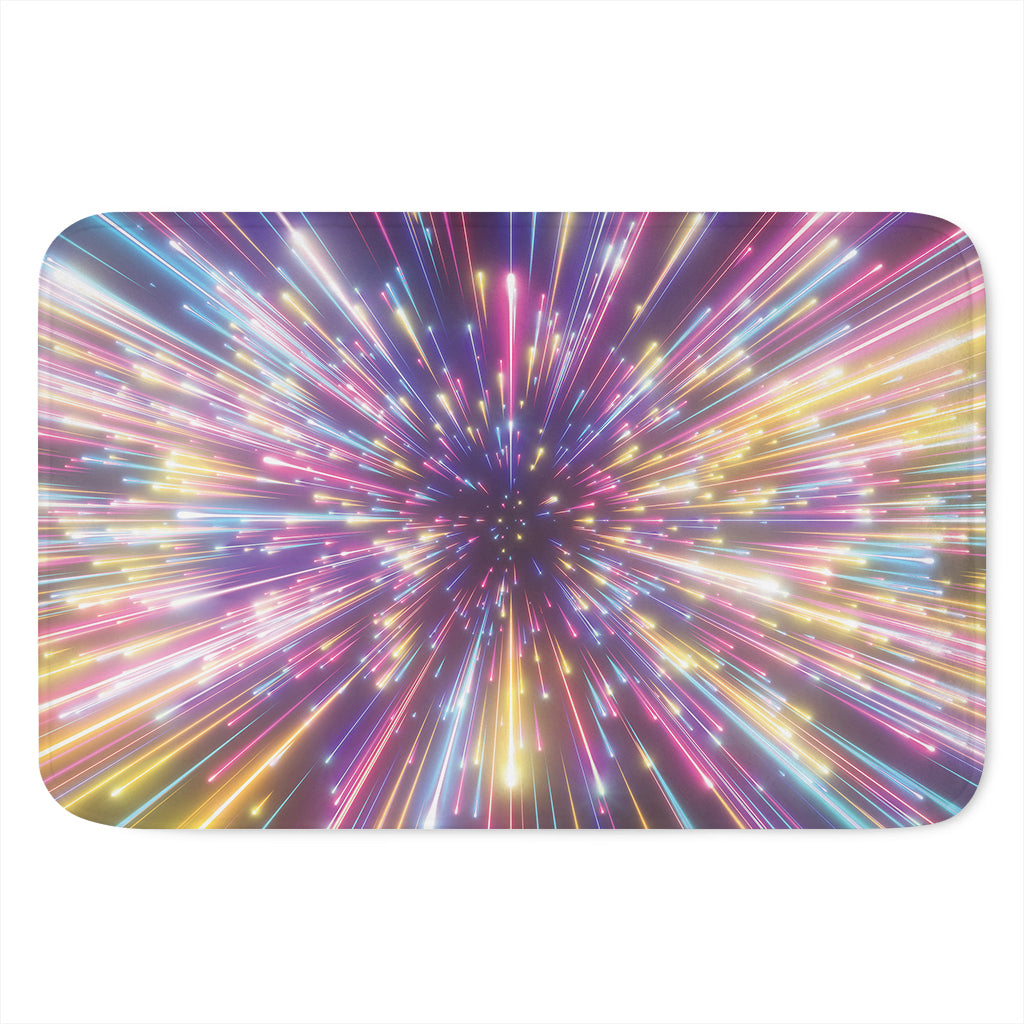 Colorful Hyperspace Print Indoor Door Mat