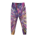 Colorful Hyperspace Print Jogger Pants