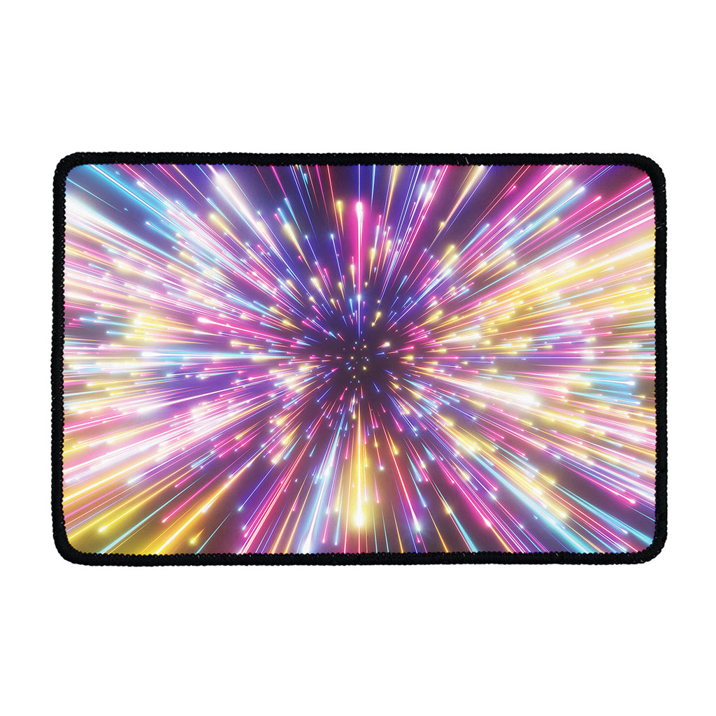 Colorful Hyperspace Print Kitchen Mat