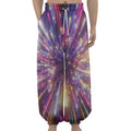 Colorful Hyperspace Print Lantern Pants