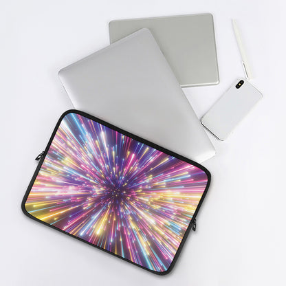 Colorful Hyperspace Print Laptop Sleeve