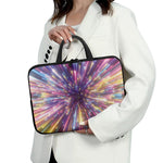 Colorful Hyperspace Print Laptop Sleeve With Handle
