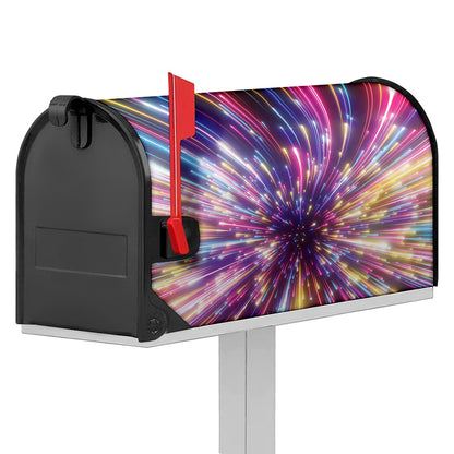 Colorful Hyperspace Print Mailbox Cover