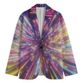 Colorful Hyperspace Print Men's Blazer