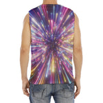 Colorful Hyperspace Print Men's Fitness Tank Top