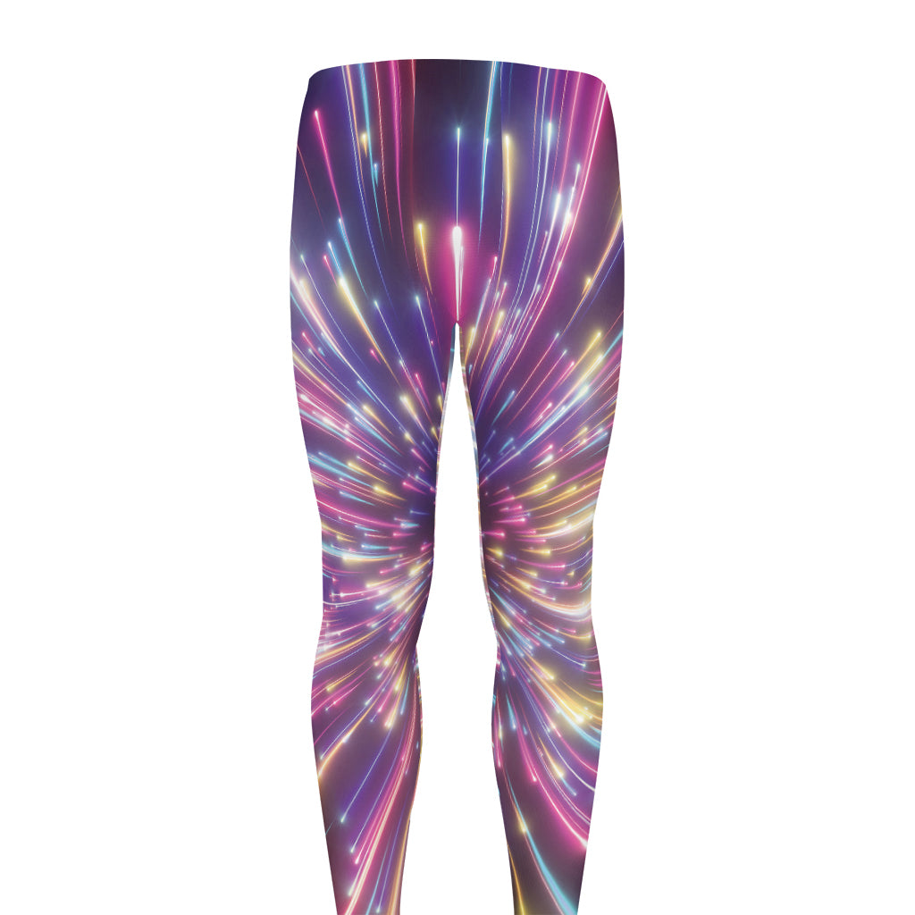 Colorful Hyperspace Print Men's leggings