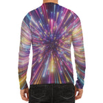 Colorful Hyperspace Print Men's Long Sleeve Rash Guard