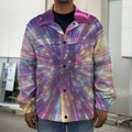 Colorful Hyperspace Print Men's Shirt Jacket