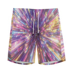 Colorful Hyperspace Print Men's Sports Shorts