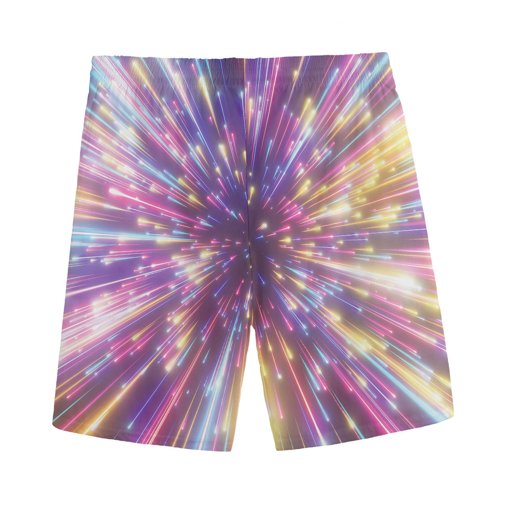Colorful Hyperspace Print Men's Sports Shorts