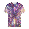 Colorful Hyperspace Print Men's Athletic T-Shirt
