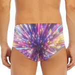 Colorful Hyperspace Print Men's Triangle Swim Briefs