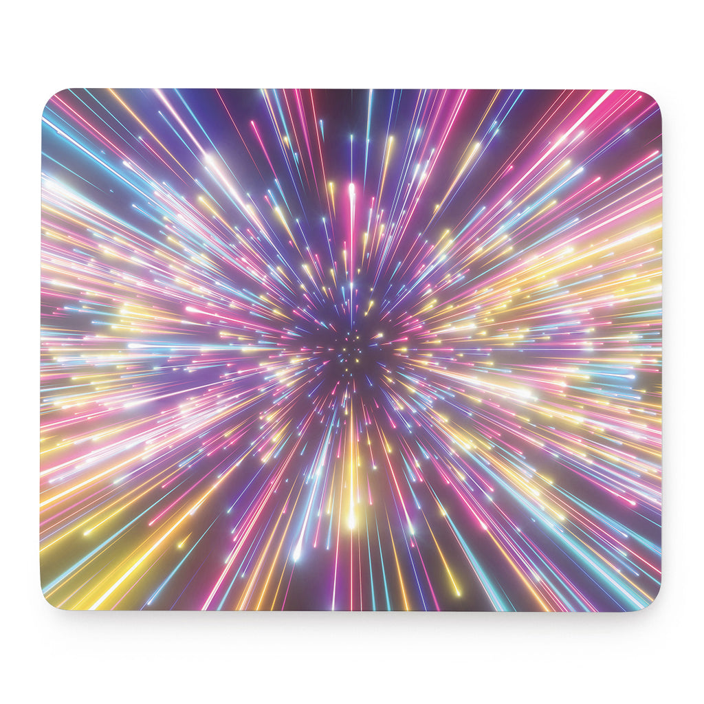 Colorful Hyperspace Print Mouse Pad