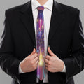 Colorful Hyperspace Print Necktie