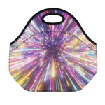 Colorful Hyperspace Print Neoprene Lunch Bag