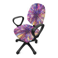 Colorful Hyperspace Print Office Chair Cover