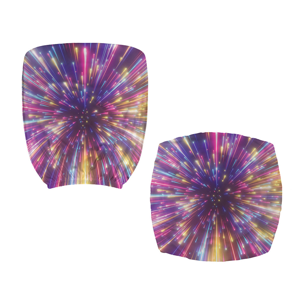 Colorful Hyperspace Print Office Chair Cover