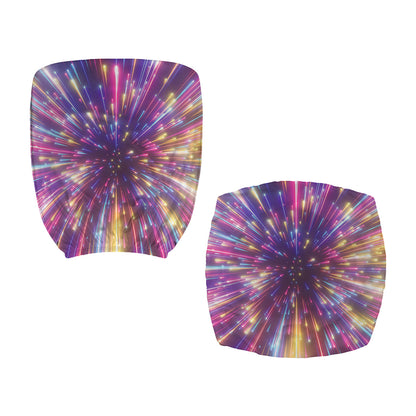 Colorful Hyperspace Print Office Chair Cover