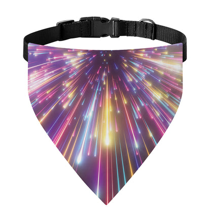 Colorful Hyperspace Print Over The Collar Dog Bandana