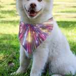 Colorful Hyperspace Print Over The Collar Dog Bandana