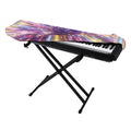Colorful Hyperspace Print Piano Keyboard Cover