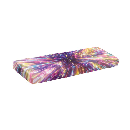 Colorful Hyperspace Print Piano Keyboard Cover