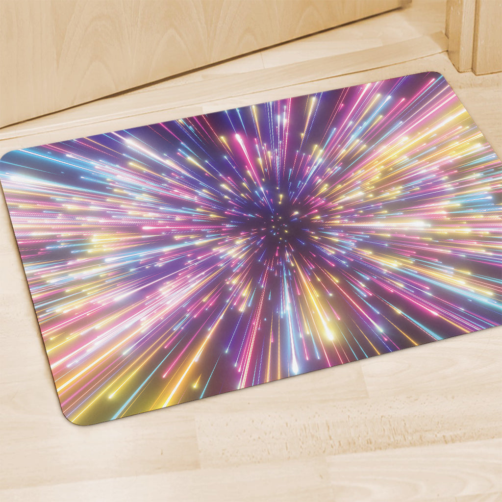 Colorful Hyperspace Print Polyester Doormat