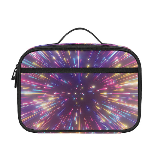 Colorful Hyperspace Print Portable Lunch Bag