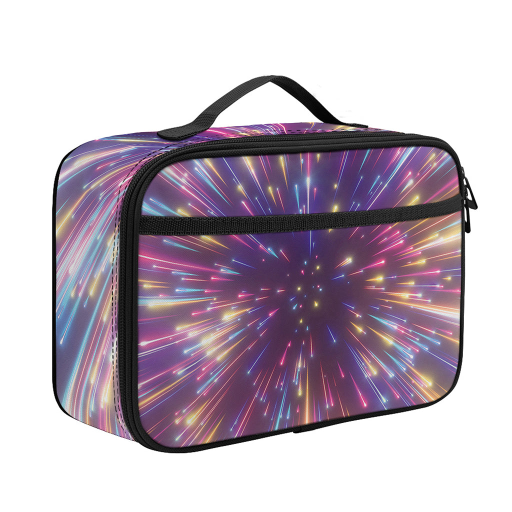 Colorful Hyperspace Print Portable Lunch Bag