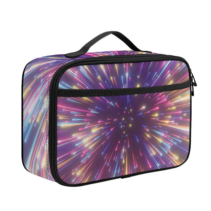 Colorful Hyperspace Print Portable Lunch Bag