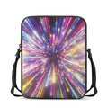 Colorful Hyperspace Print Rectangular Crossbody Bag