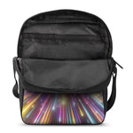 Colorful Hyperspace Print Rectangular Crossbody Bag
