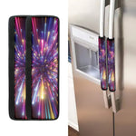 Colorful Hyperspace Print Refrigerator Handle Covers