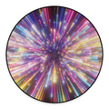 Colorful Hyperspace Print Round Floor Mat