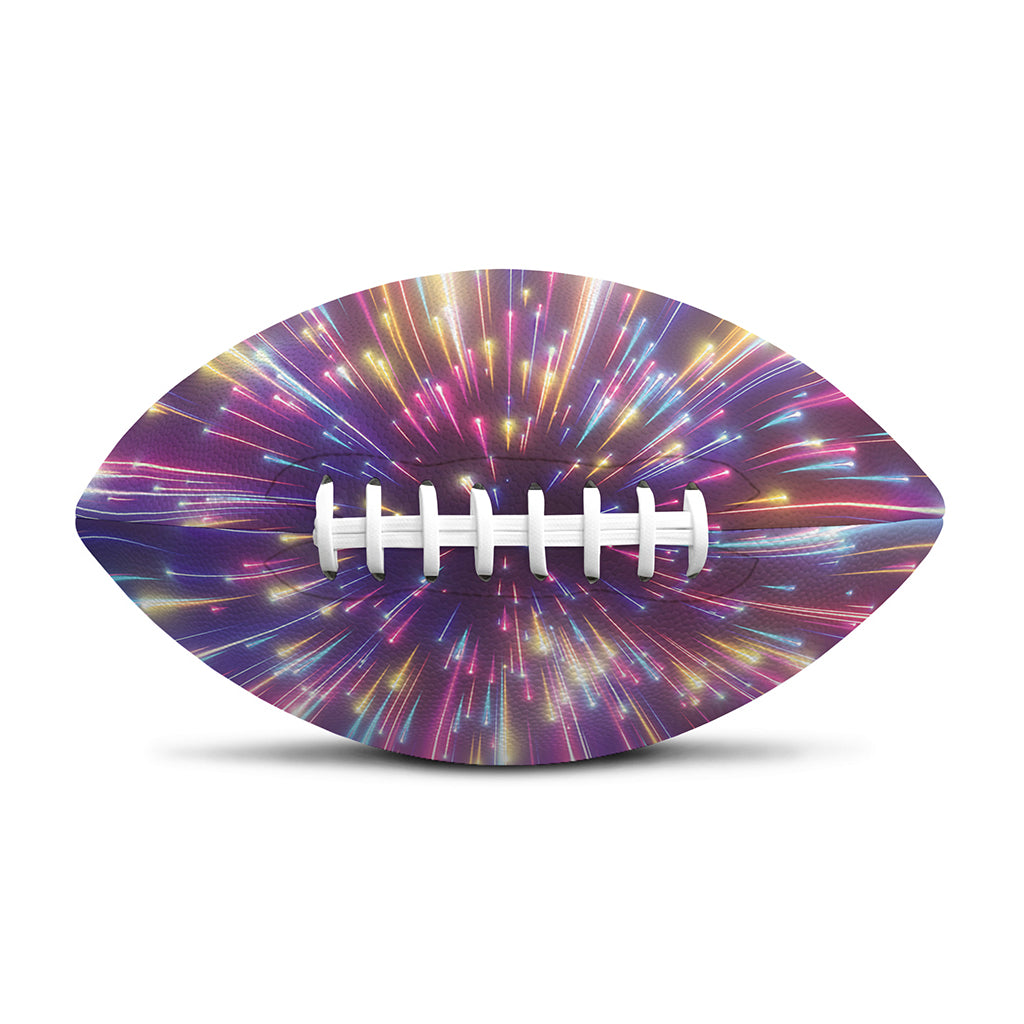 Colorful Hyperspace Print Rugby Ball